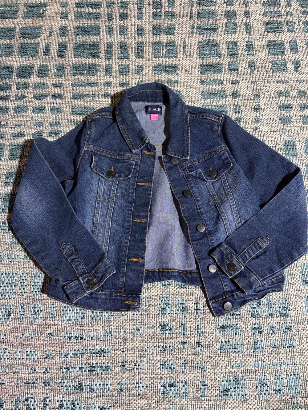 The Children's Place Dark Blue Denim Jean Jacket